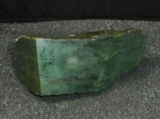 Washington State Antique Green Jade Rough,  Translucency 3