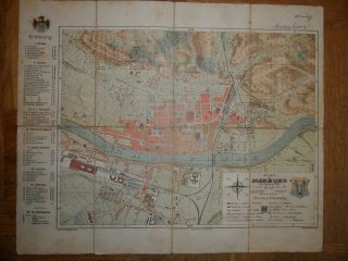 Austria - Ungarn Old Map Of The City Of Maribor / Marburg