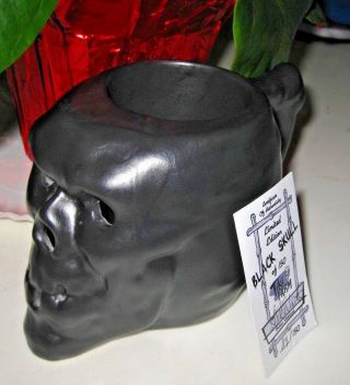 RARE Tiki Farm Limited Edition Black Skull Tiki Mug 2005 TAPCO MOLD 8