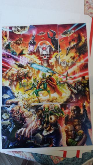 2014 Sdcc Comic Con Exclusive Topps Mars Attacks Promo Card Set Of 9