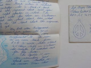 Vietnam War Letter 1969 Peace Symbol Apollo 11 Landed Moon Oakland California 2