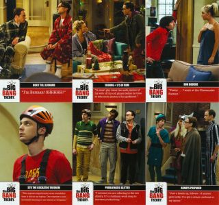 Big Bang Theory Seasons 1&2 COMPLETE 72 - CARD BASE SET 2