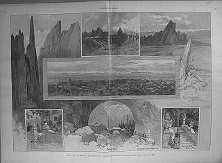 Denver Colorado 1887 Newspaper St Augustine Fire / Remington " Quarrel Over Cards