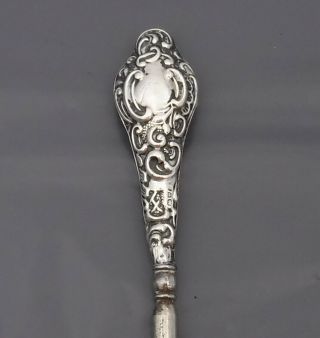 1906 Sterling Silver Handled Button Hook,  Chester Hallmark By J & R Griffin