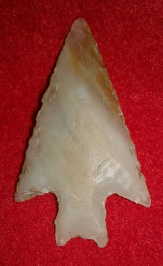 Authentic Arrowheads Oregon Artifacts 1 5/8 " Agate Pinto Basin Barbed Shoulder