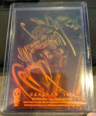 Carnage Hologram Card 1 Of 4 - Fleer Marvel Spider - Man 1994 First Edition (2)