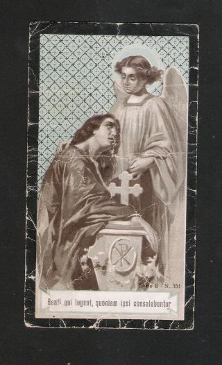 MALTA GOZO - IN LOVING MEMORY CARD - CAN.  JES.  FRANCESCO SULTANA - XEWKIJA 1926 2