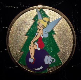 Le 250 Tinker Bell Tink Holiday Gold Coin Christmas Tree Ornament Disney Ds Pin