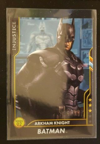 Injustice Arcade Dave Busters Card 57 Arkham Knight Batman ? Ultra Rare Series 2