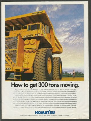 Komatsu 930e Ultra Class Powertrain Haul Truck - 1996 Print Ad