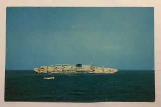 Postcard,  Italian Line Ocean Liner Ss Andrea Doria,  1956 Sinking Off Nantucket