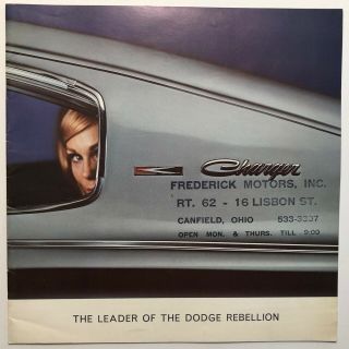 1966 Dodge Charger " Dodge Rebellion " Sales Brochure