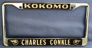 Vintage Pontiac Indian Head Gto Bonneville Kokomo In •license Plate Sign Frame•