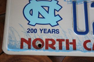 1994 North Carolina License Plate University of Chapel Hill UNC Tarheels NC Tag 6