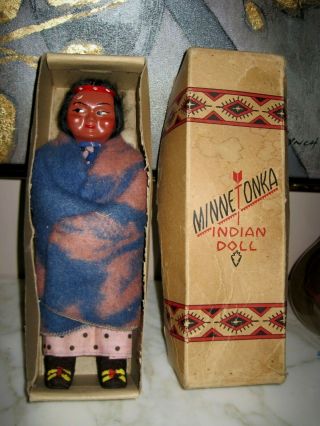 Antique Skookum Indian Doll Minnetonka Native American
