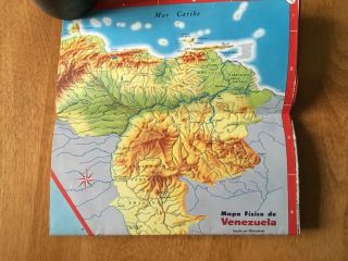 1956 Venezuela Esso Road Map & Geographical Glimpse 1957 4
