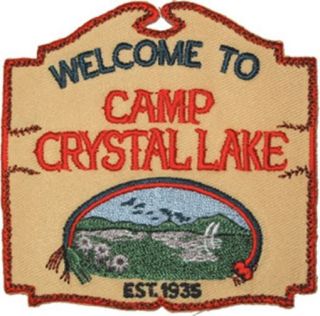 Friday The 13th Movie Camp Crystal Lake Sign Embroidered Patch,