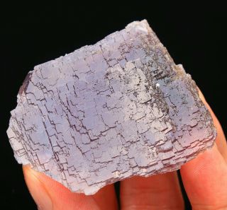 125g Rare Beauty Ladder - like Purple Fluorite Crystal Mineral Specimen/China 726 2