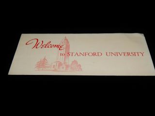 Vintage Pamphlet,  Palo Alto,  California,  Ca,  Stanford University Campus Guide