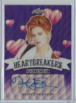 Kristy Swanson Autograph 2019 Leaf Pop Century Heartbreakers Auto 4/10 Buffy