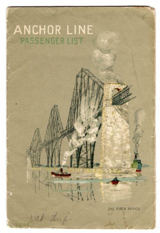 1931 T.  S.  S.  Caledonia Anchor Line Passenger List 16 Pages Cunard Travel Club Ad