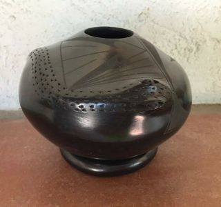 Black/black Effigy Pottery Mata Ortiz Casas Grandes Paty Quezada Rattlesnake
