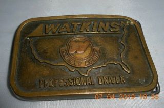 Early 1960s Watkins Motor Lines Truck Driver Award Belt Buck