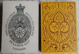Antique Playing Cards - De La Rue - No Indices C.  1860 /1870 - - 52/52