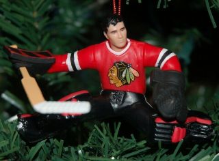 Jeff Hackett Chicago Blackhawks Nhl Hockey Goalie Christmas Tree Ornament