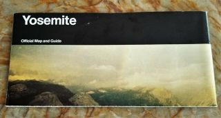 1994 Yosemite National Park Map Brochure Nps 24x17 California -