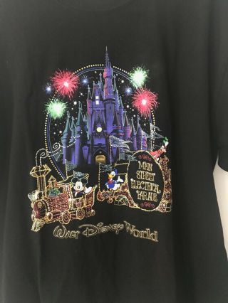 Retired Vintage Men ' s Main Street Electrical Parade Walt Disney World T - shirt L 8