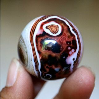34.  0MM Madagascar Crazy Texture Lace Agate Crystal Sphere Healing 2