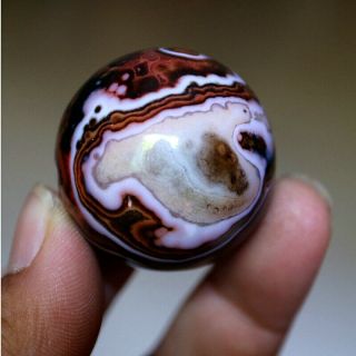 34.  0MM Madagascar Crazy Texture Lace Agate Crystal Sphere Healing 3