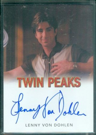 Twin Peaks Lenny Von Dohlen As Harold Smith Classic Autograph Card