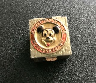 Ultra Rare Mickey Mouse Club Mouseketeers Mini Metal Jack In The Box Charm