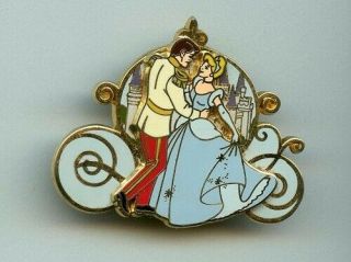 Disney Princess Cinderella & Prince Charming Dancing Coach Carriage Castle Pin