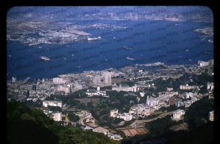 (024) Vintage 1950s 35mm Slide Photo - Hong Kong - Peak View