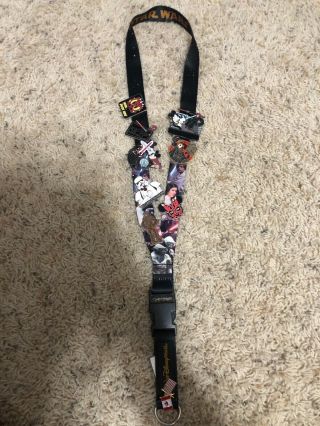 Disney Parks - Star Wars Pin Lanyard With Pins Vader Mickey Goofy Chewie