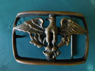 Vintage Solid Brass Belt Buckle Crafted By Mach Co.