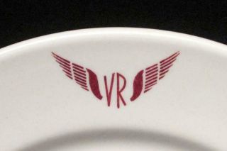 Vintage Victorian Railways Plate Winged Spirit Of Progress Vr Logo Duraline 2
