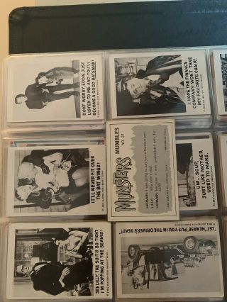 1964 Munsters Trading Cards By Leaf