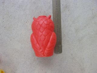 Vintage OwL Patio Light String Owls Blow Mold REPLACEMENT OWL Retro Decor Red 2