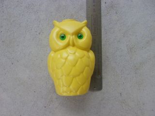 Vintage Owl Patio Light String Owls Blow Mold Replacement Owl Retro Decor Yellow