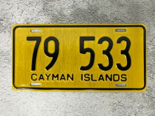 Caribbean Cayman Island License Plate - Rare
