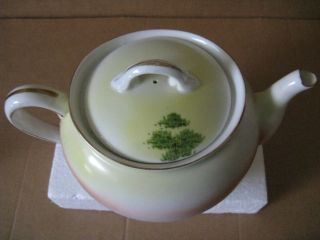 Noritake Tea Pot & Creamer matching Set - Green 