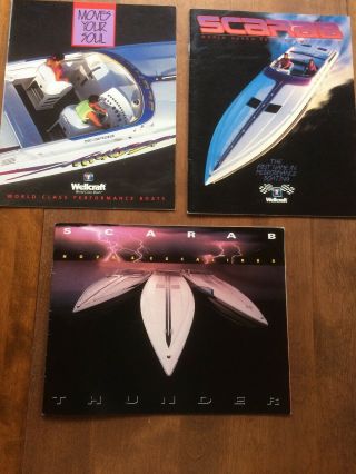 Wellcraft Scarab Performance Boats 1991,  1992 Or 1993 Catalogs.  Pick One