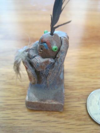 Native American Kachina Doll Mini Baby Papoose 2 3/4 