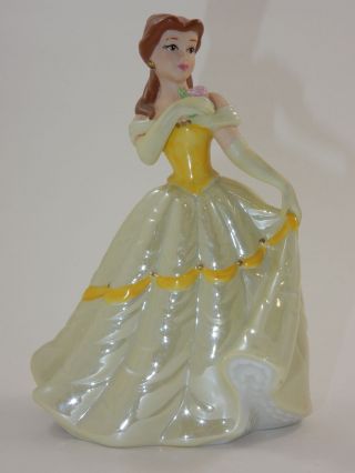 Disney Beauty & The Beast Princess Belle 6 1/4 " Ceramic Porcelain Figure