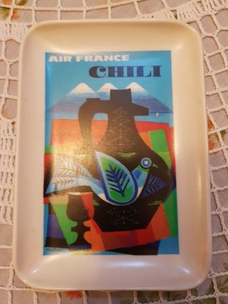 Vintage Ashtray Air France Aviation Chile French Rumilly Ornamine