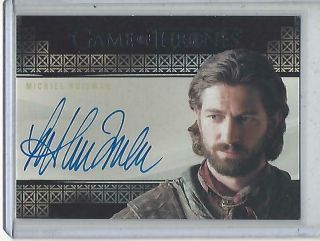 Game Of Thrones Valyrian Steel Michiel Huisman Valyrian Autograph